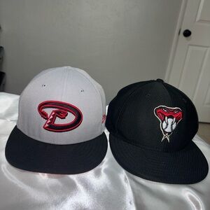 Black and Gray Caps with Embroidered Logos